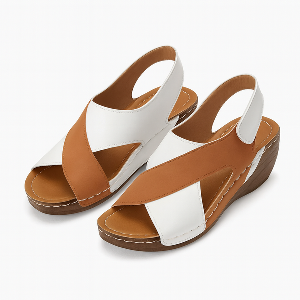 Two-Toned Leather Sandals